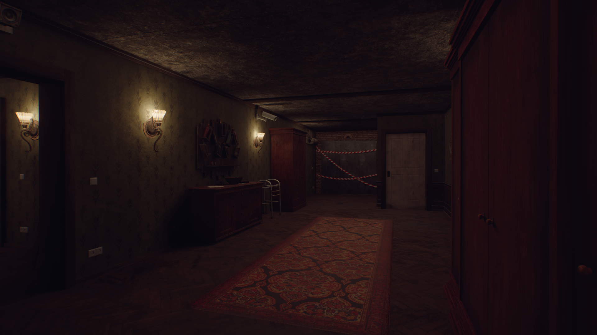 This image shows a hallway in the house